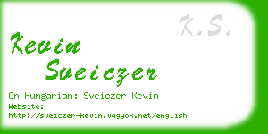 kevin sveiczer business card